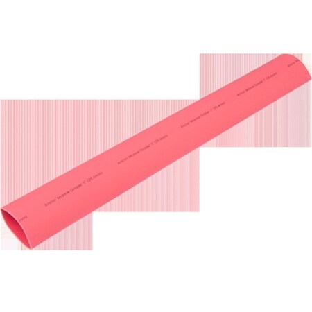 Safety First Adhesive Lined Heat Shrink Tube, 3:1 I.D. Shrink Ratio, Red, 48 in SA3196861